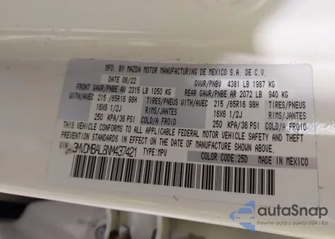 2022 Mazda Cx-30 2.5 S from USA, damaged, VIN 3MVDMBAL8NM437421